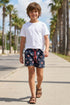 Pantaloneta de Baño Niño - Flotadores Petróleo