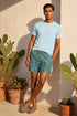 Pantaloneta de Baño Hombre Estampada - Tiburones aguamarina