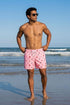 Pantaloneta de Baño Hombre Estampada - Flotadores Rosada