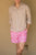 Pantaloneta de Baño Hombre Estampada - Flotadores Rosada