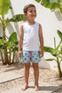 Pantaloneta de Baño Niño - Flotadores Cielo