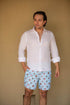 Pantaloneta de Baño Hombre Estampada - Flotadores Cielo