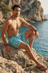 Pantaloneta de Baño Hombre Estampada - Tortugas azules