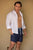 Pantaloneta de Baño Hombre Estampada - Azul con detalles en contraste
