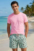 Pantaloneta de Baño Hombre Estampada - Tortugas Menta