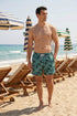 Pantaloneta de Baño Hombre Estampada - Ballenas Verdes