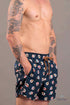 Pantaloneta de Baño Hombre Estampada - Flotadores Oscura
