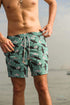 Pantaloneta de Baño Hombre Estampada - Ballenas Verdes